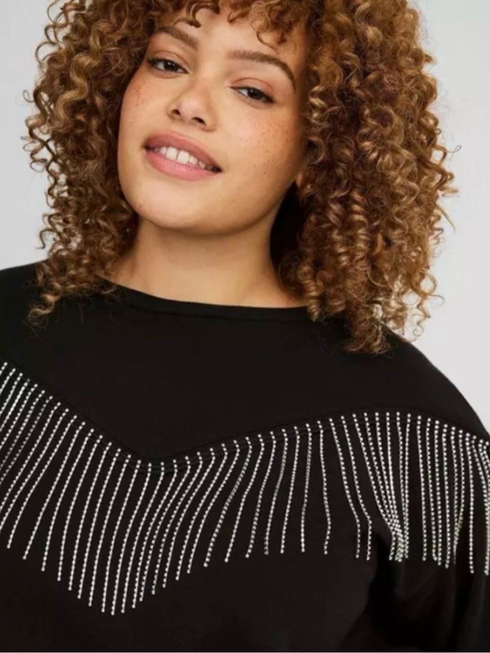 TORRID 2X NWTS WESTERN COWGIRL RHINESTONE FRINGE SWEATSHIRT 18-20
